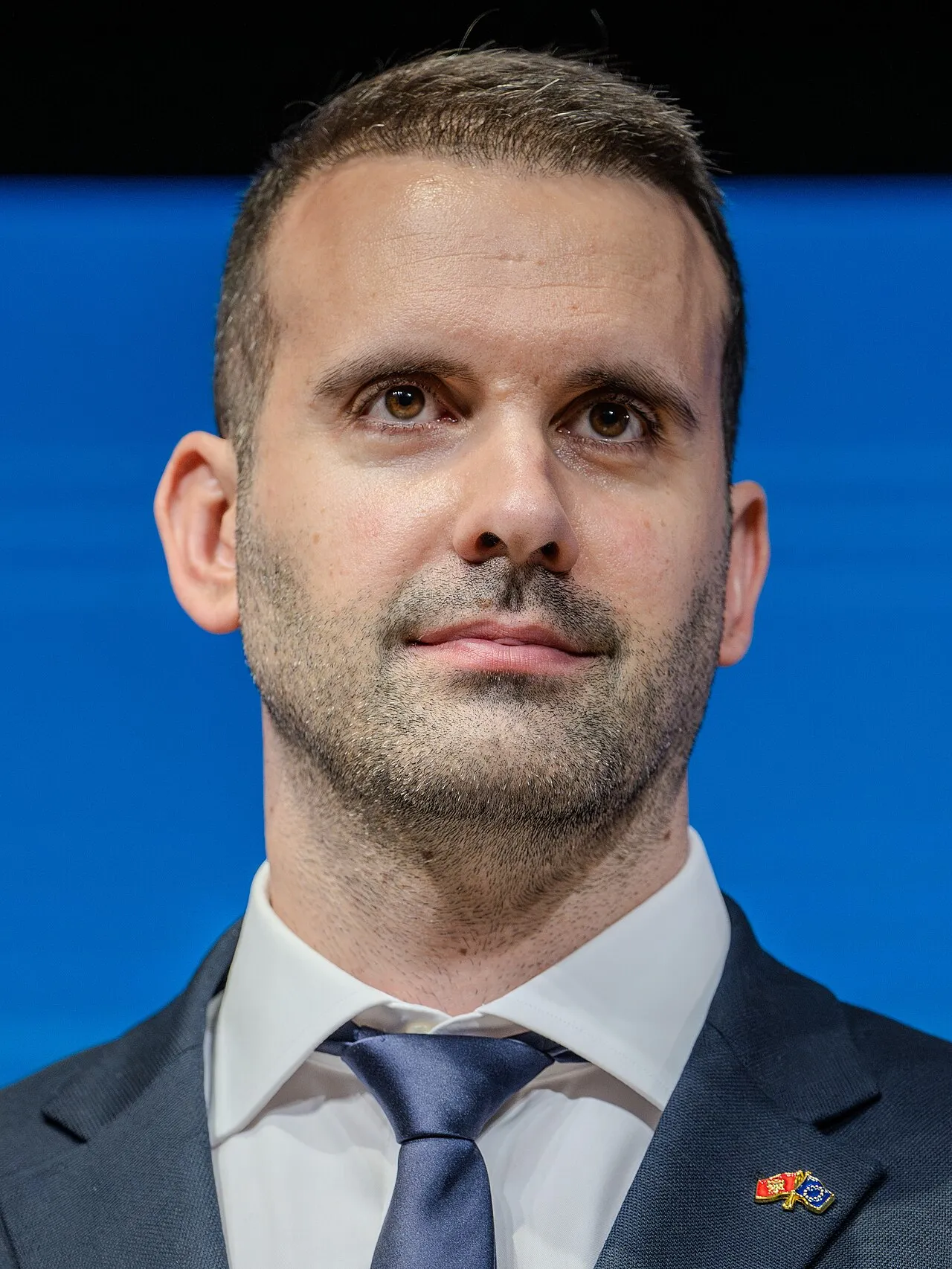 Premier Milojko Spajić tijdens de EU-Montenegro Intergouvernementele Conferentie van de Europese Raad, 26 juni 2024.