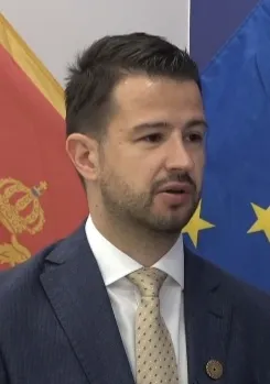 President Jakov Milatović van Montenegro in 2023.